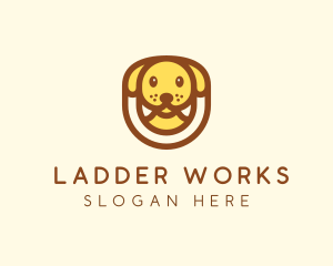 Cute Puppy Dog logo design