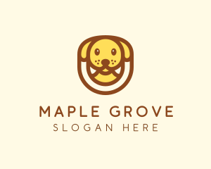 Cute Puppy Dog logo design