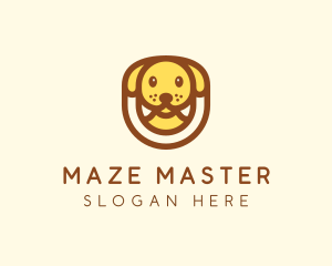 Cute Puppy Dog logo design