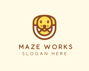 Cute Puppy Dog logo design