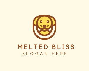 Cute Puppy Dog logo design