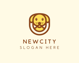 Cute Puppy Dog logo design