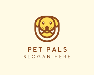 Cute Puppy Dog logo design