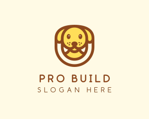 Cute Puppy Dog logo design