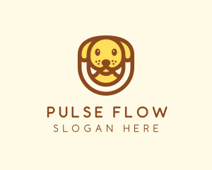 Cute Puppy Dog logo design