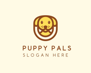 Cute Puppy Dog logo design