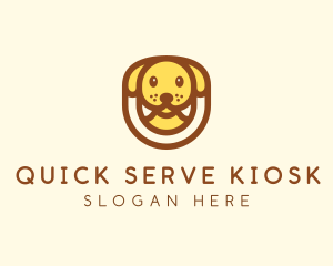 Cute Puppy Dog logo design