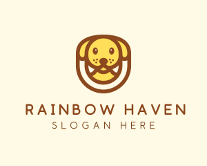 Cute Puppy Dog logo design