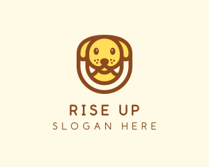 Cute Puppy Dog logo design