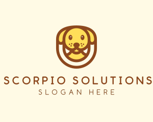 Cute Puppy Dog logo design