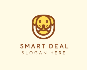 Cute Puppy Dog logo design