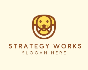 Cute Puppy Dog logo design