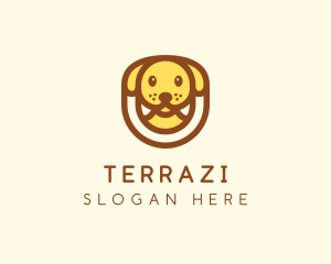 Cute Puppy Dog logo design