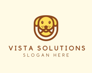 Cute Puppy Dog logo design