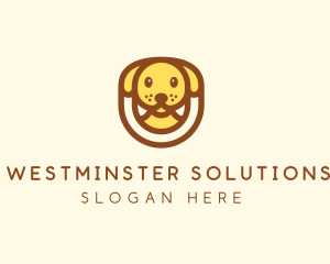 Cute Puppy Dog logo design