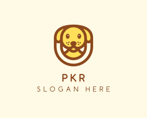 Cute Puppy Dog logo design