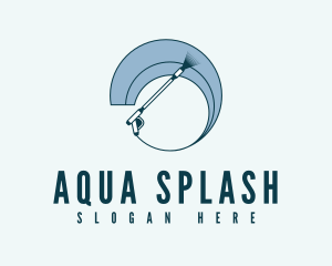 Pressure Washer Splash logo design