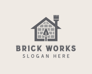 Brick - Masonry House Brick logo design