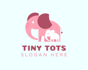 Lovely Elephant Family logo design