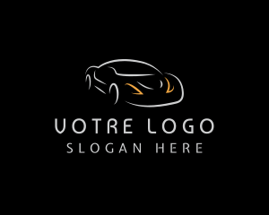 Driving - Race Car Vehicle logo design