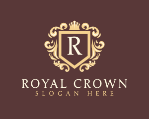 Royalty Shield Crown logo design