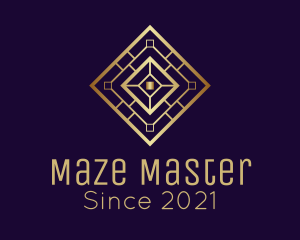 Golden Maze Hotel  logo design