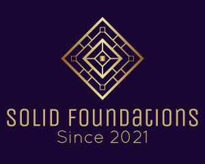 Gold Mine - Golden Maze Hotel logo design