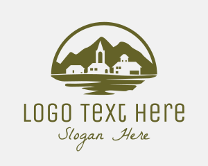 Town - Countryside Town Village logo design