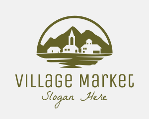 Village - Countryside Town Village logo design
