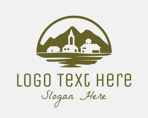Lake - Countryside Town Village logo design