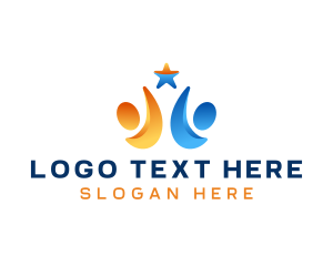 Motivational Speaker - People Leadership Star logo design