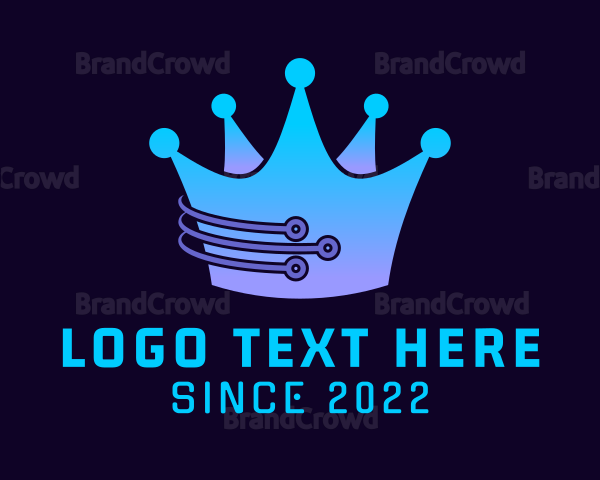 Tech Circuit Crown Logo