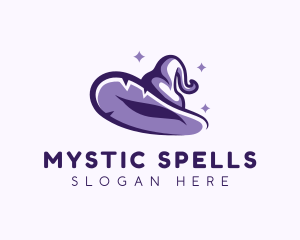 Witch - Wizard Magical Hat logo design