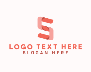 Publishing - 3D Ribbon Media Letter S logo design