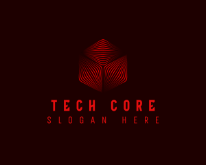 Tech Cyber Cube logo design