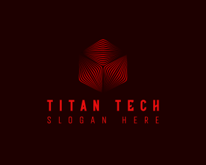 Tech Cyber Cube logo design