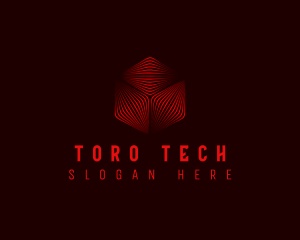 Tech Cyber Cube logo design