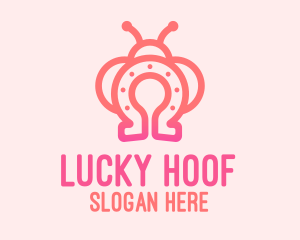 Horseshoe - Lucky Horseshoe Bug logo design