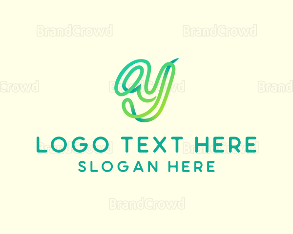 Gradient Modern Letter Y Logo