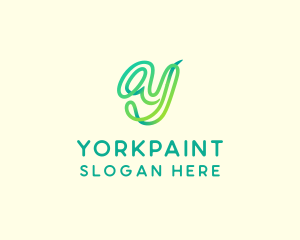  Gradient Modern Letter Y logo design