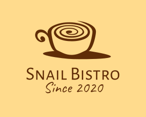 Snail Coffee Cup  logo design