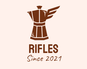 Caffeine - Brown Wings Carafe logo design