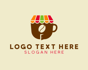 Coffee - Cafe Coffee Bean logo design