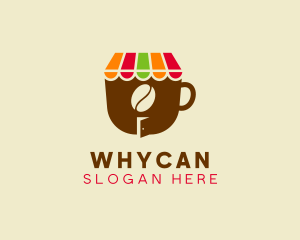 Online Shop - Cafe Coffee Bean logo design