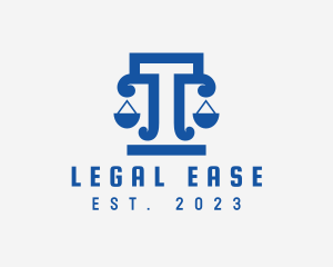 Legal Pillar Scale logo design