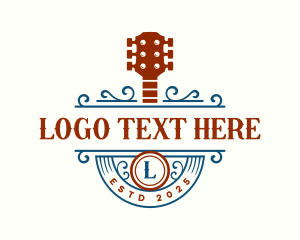 Sing - Guitar Music Studio logo design