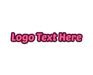 Parlor - Cute & Fancy Pink logo design