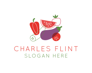 Restaurant - Vegetables Fruit Grocery logo design