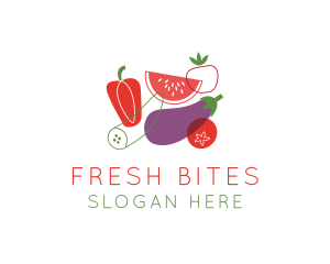 Deli - Vegetables Fruit Grocery logo design