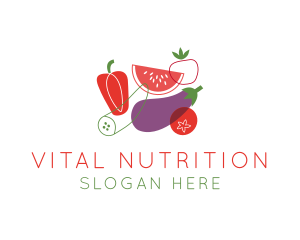 Nutritionist - Vegetables Fruit Grocery logo design